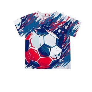 Monday's Child Blue & Red France Soccer Tee Size 10 NEW # A405